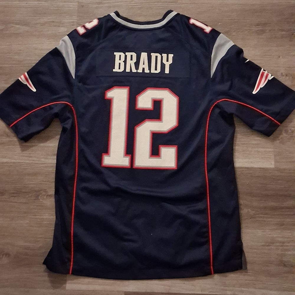 Nike Navy and Gray Men's Jersey